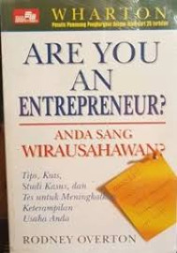 Image of ARE YOU AN ENTREPRENEUR? ANDA SANG USAHAWAN ?