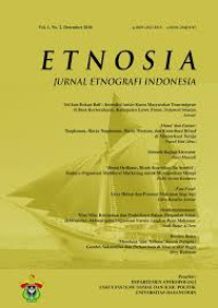 Image of ETNOSIA JURNAL ETNOGRAFI INDONESIA Vol.1 No.2 Desember 2016