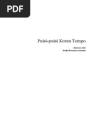 Image of Puisi-puisi Koran Tempo