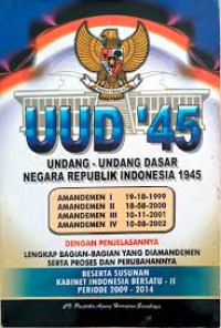 Image of UUD '45 UNDANG-UNDANG DASAR REPUBLIK INDONESIA 1945